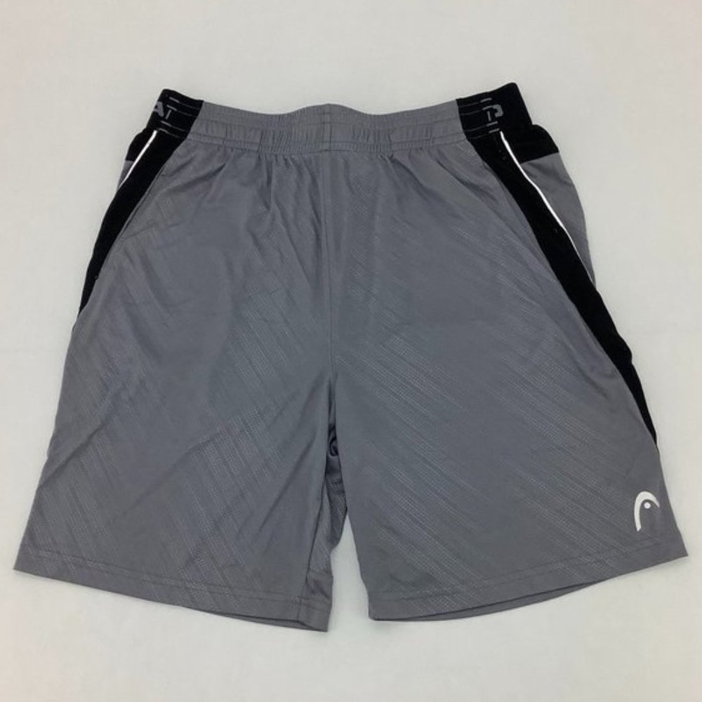 Head | Men's Athletic Shorts | Grey & Black | Large